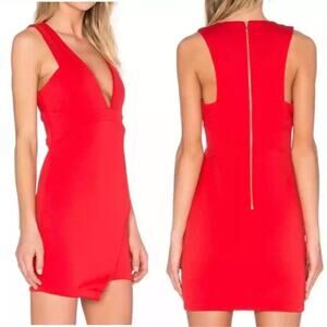 Bec + Bridge Women's Red Desert Of Paradise Bodycon Mini Dress Size 4